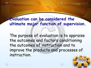Administration and Supervision in Evaluation | PPT