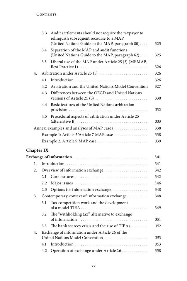 administration of double tax treaties literature review outline template