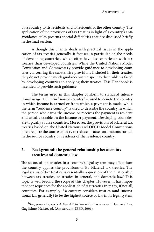 Administration Of Double Tax Treaties