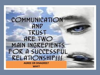 AGREE OR DISAGREE?
WHY?
 