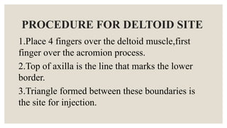 Administration of im injections | PPTX