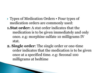Seconal Medication administration of medication. fon of nsg | PPTX