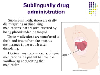 Sublingually Administration of medication by Jayesh sir.ppsx