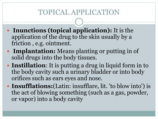 Administration of medications | PPTX