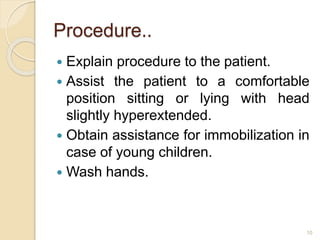 Administration of Medications into Eye and Ear- Topical Application | PPTX