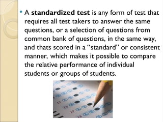 Administration On Standardized Testing Ppt