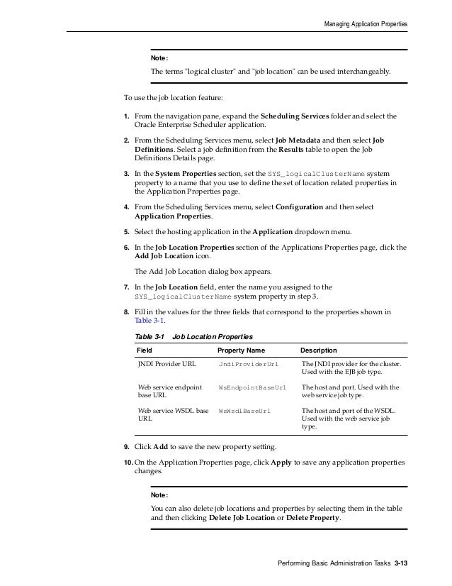 oracle enterprise scheduler ess job scheduling