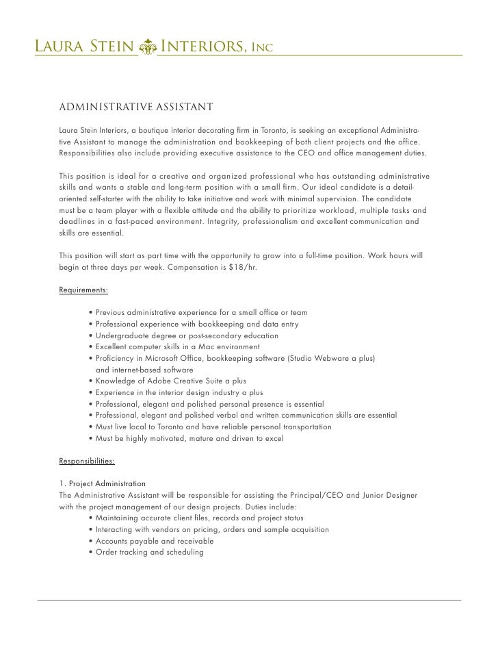 Administrative Assistant Job Posting