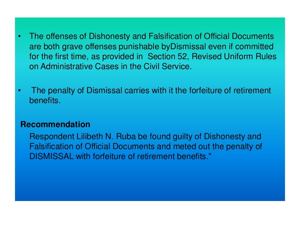 Samples of Decided Administrative Cases in the Philippines