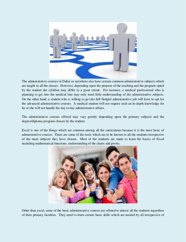 Administrative courses are an important part of curriculum
