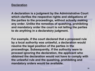 Administrative Law & Judicial Review | PPT