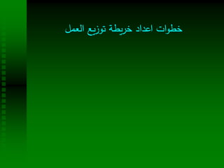 ‫العمل‬ ‫يع‬‫ز‬‫تو‬ ‫يطة‬‫ر‬‫خ‬ ‫اعداد‬ ‫ات‬‫و‬‫خط‬
 