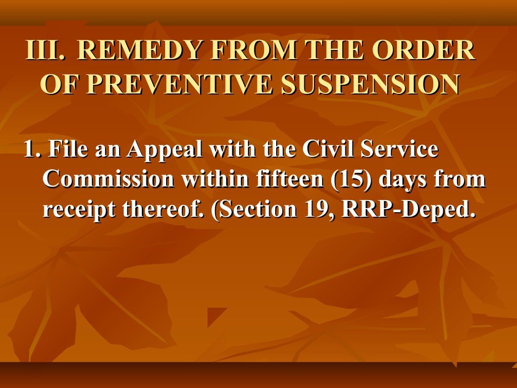 Administrative remedies