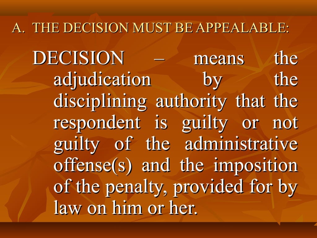 Administrative remedies