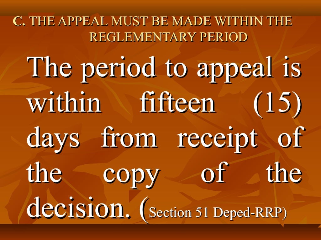 Administrative remedies