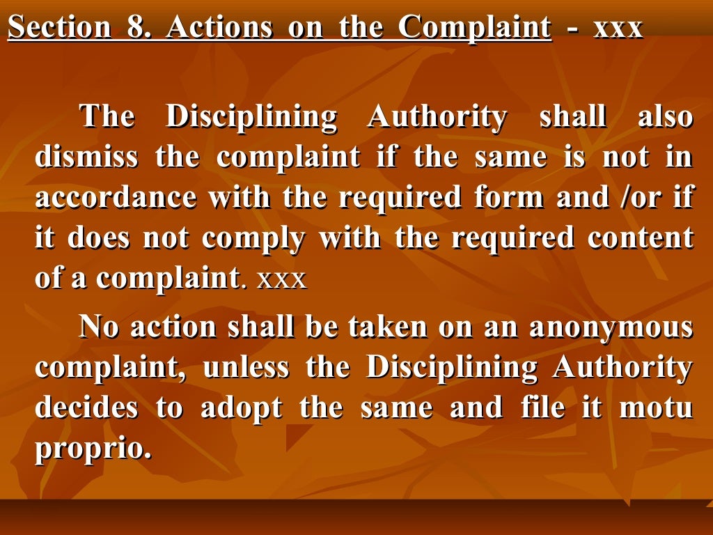 Administrative remedies