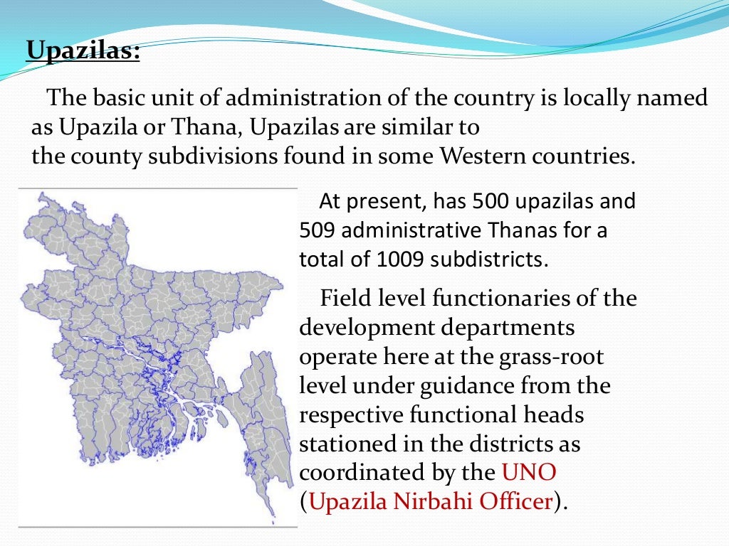 Administrative structure of bangladesh