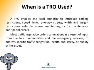 Administrative Traffic Management & Transportation Training | PPTX