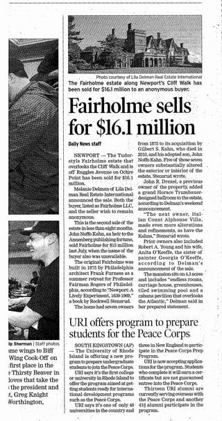 Fairholme Sells for $16.1 Million