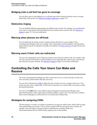 Administrators guide for avaya communication manager | PDF