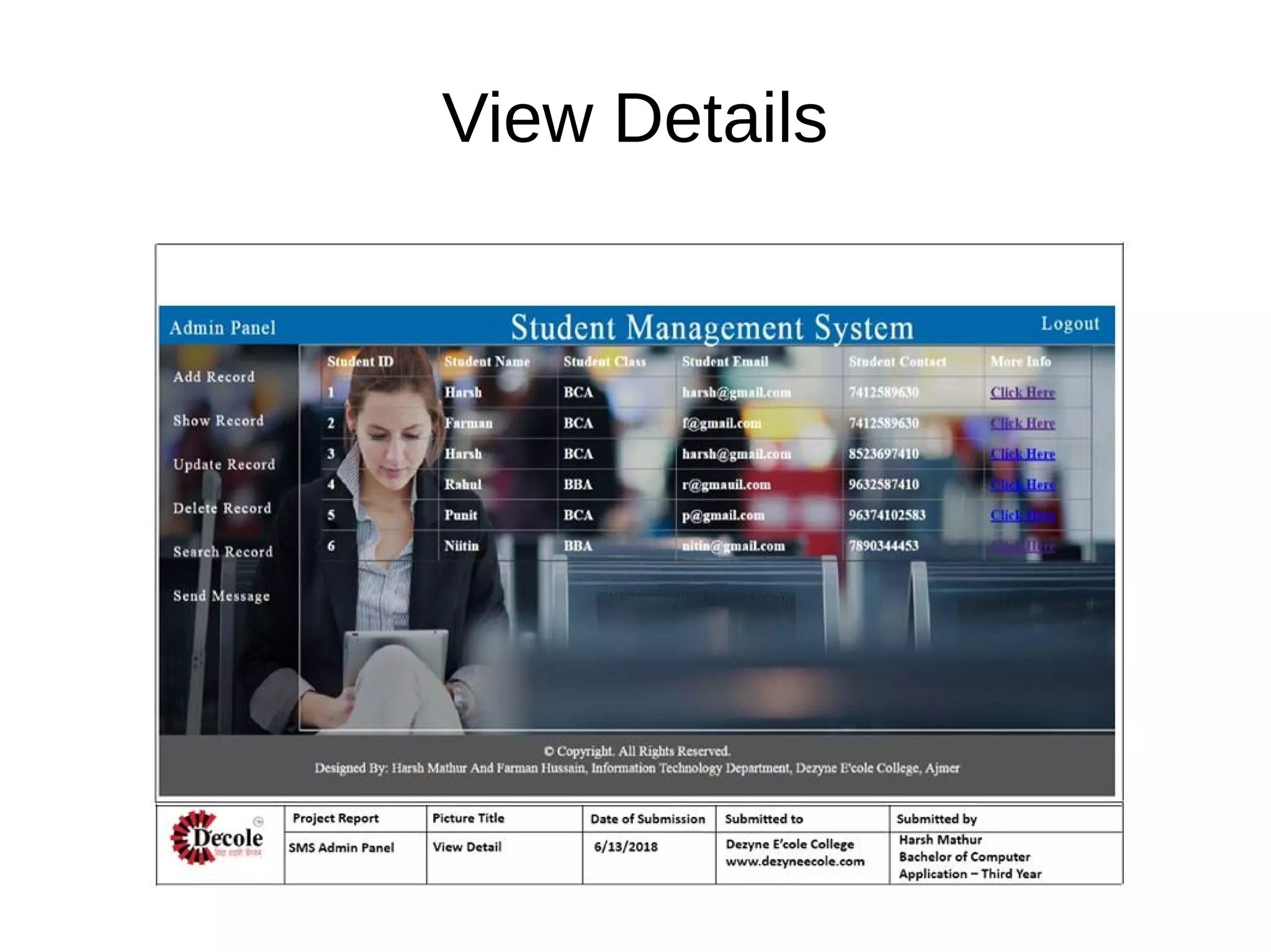Student Management System (SMS) | PDF