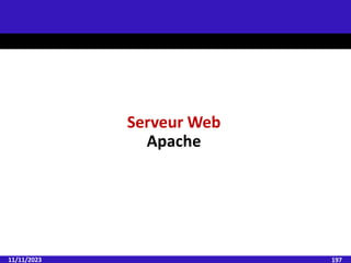 11/11/2023 197
Serveur Web
Apache
 