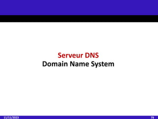 11/11/2023 79
Serveur DNS
Domain Name System
 