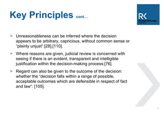 Adminstrative Law Update - Unreasonableness | PPTX