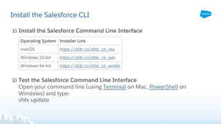 Intro to the Salesforce Command Line Interface for Admins | PDF