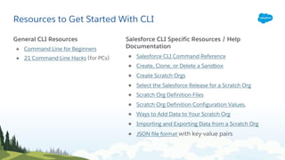 Intro to the Salesforce Command Line Interface for Admins | PDF