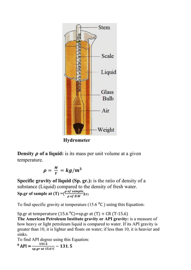 (Admiral) exp. no.3 find api of crude oil by wusing hydrometer PDF
