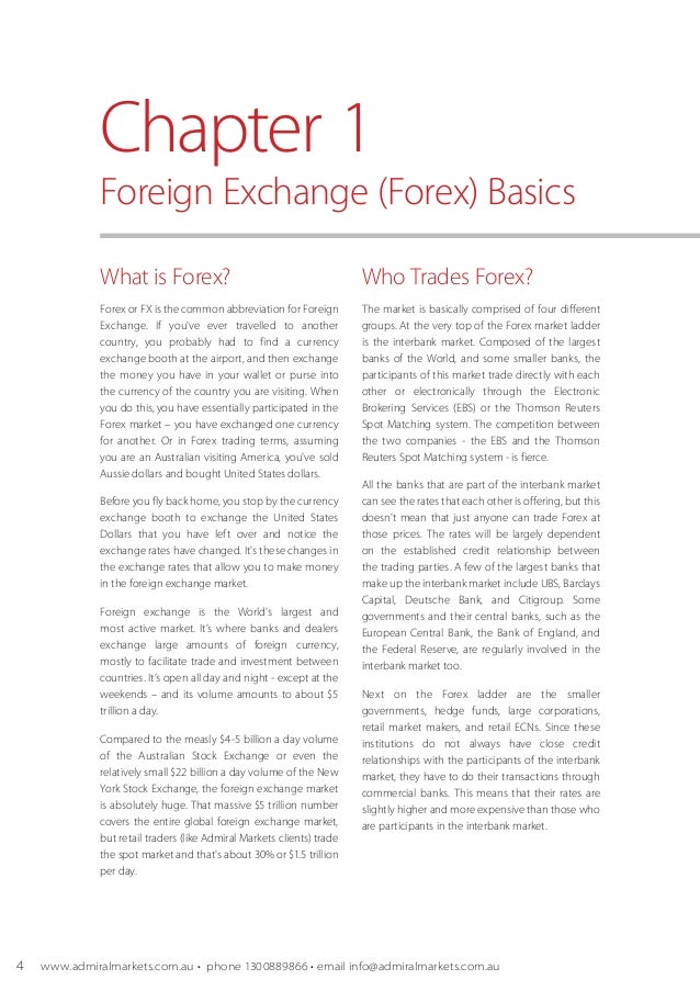 Introduction to foreign exchange