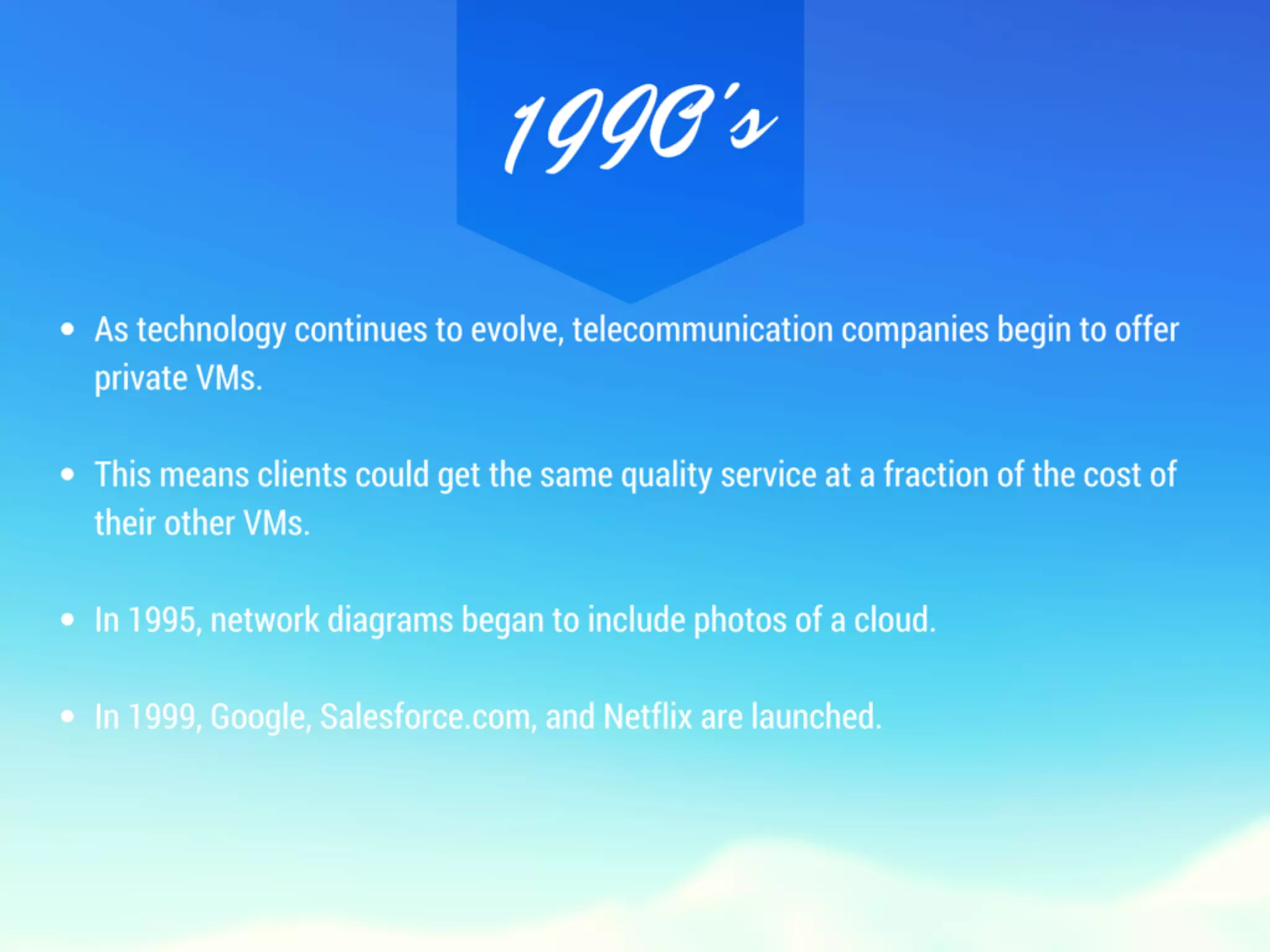 Cloud History 101