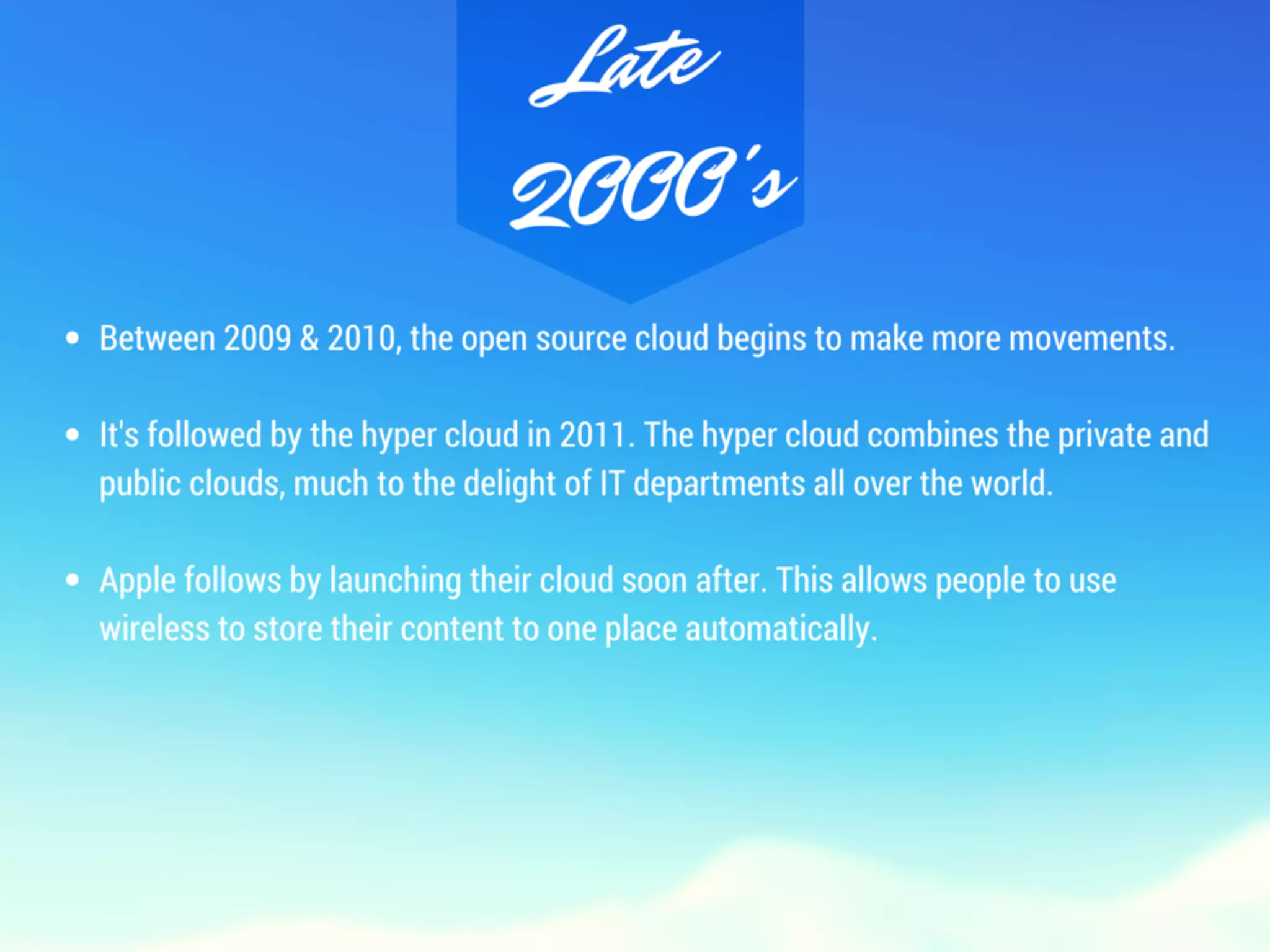 Cloud History 101