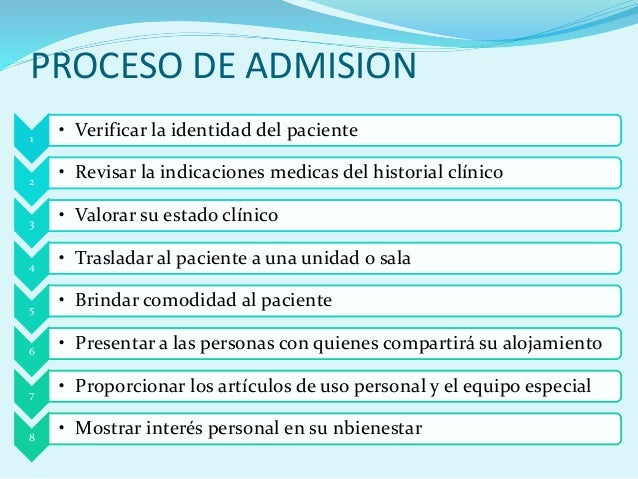 Admision,transferencia y alta de pacientes