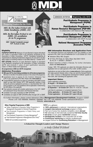 Admission announcement-pgp-nmp-2012