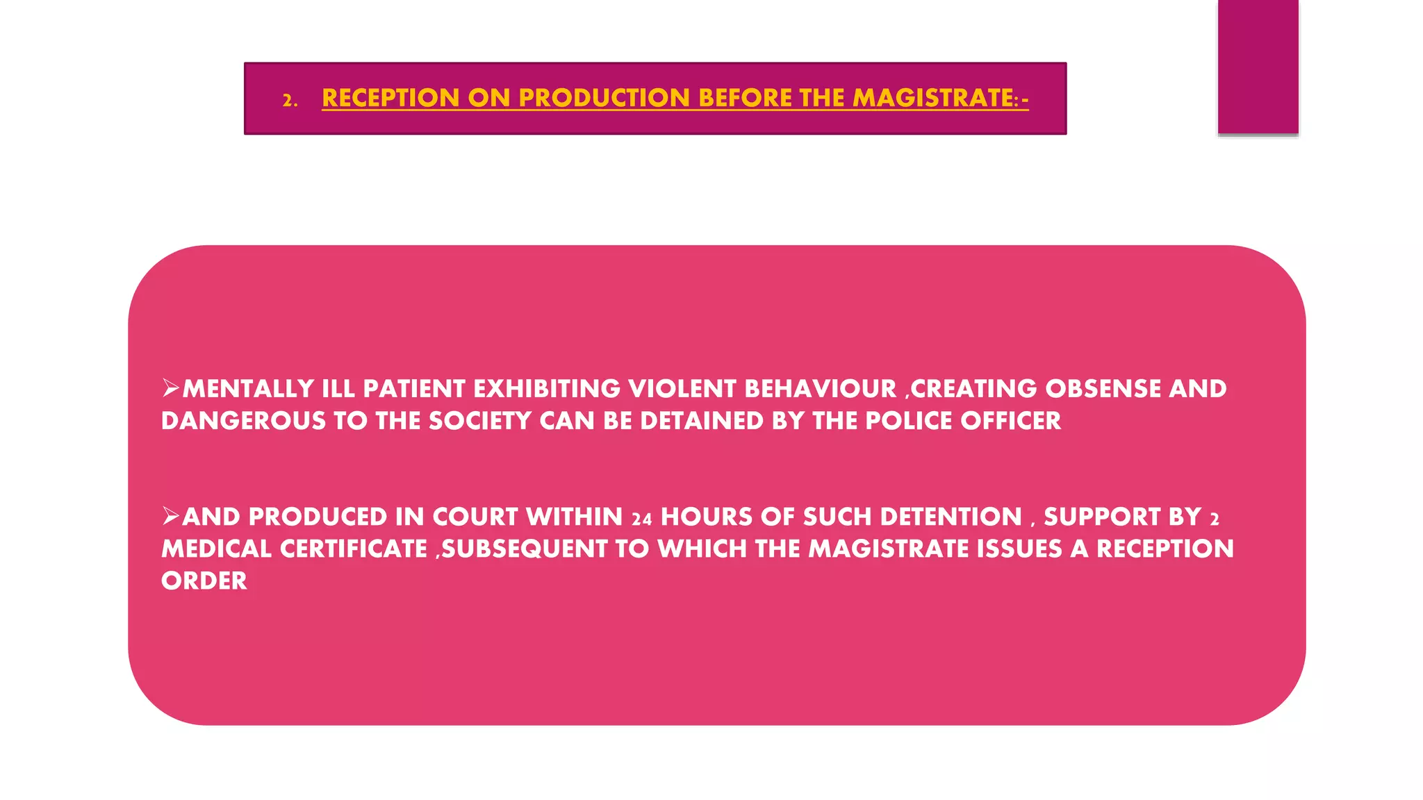 Obsense Infection Admission and discharge procedure of psychiatric patients | PPTX