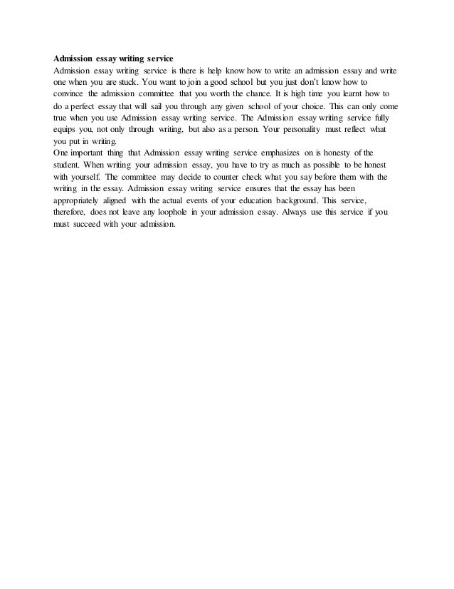 Admission essay editing service employment