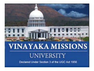 Admission in Vinayaka Missions University, Puducherry, Tamil Nadu, India