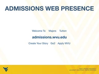 Case Study: Rebuilding an Admissions Web Presence