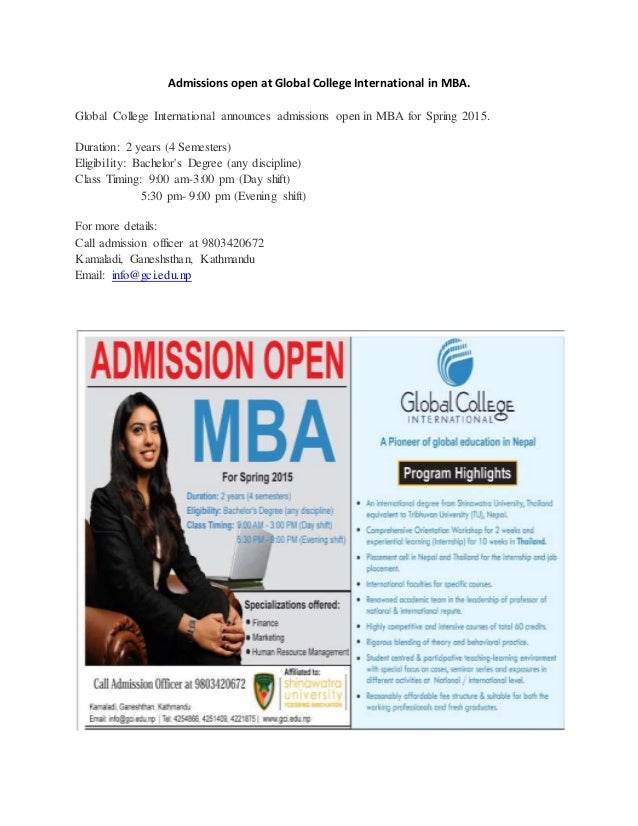 Global College International Mba admissions open at global college international in mba Global College International Mba admissions open at global college international in mba