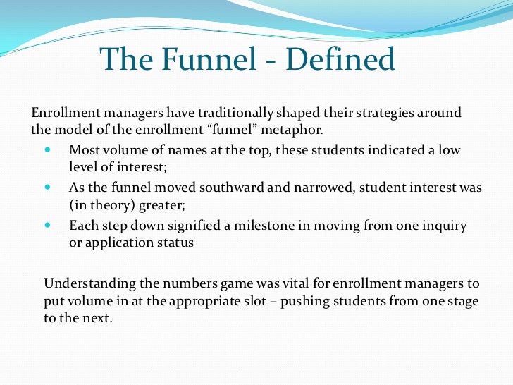 admissions funnel template