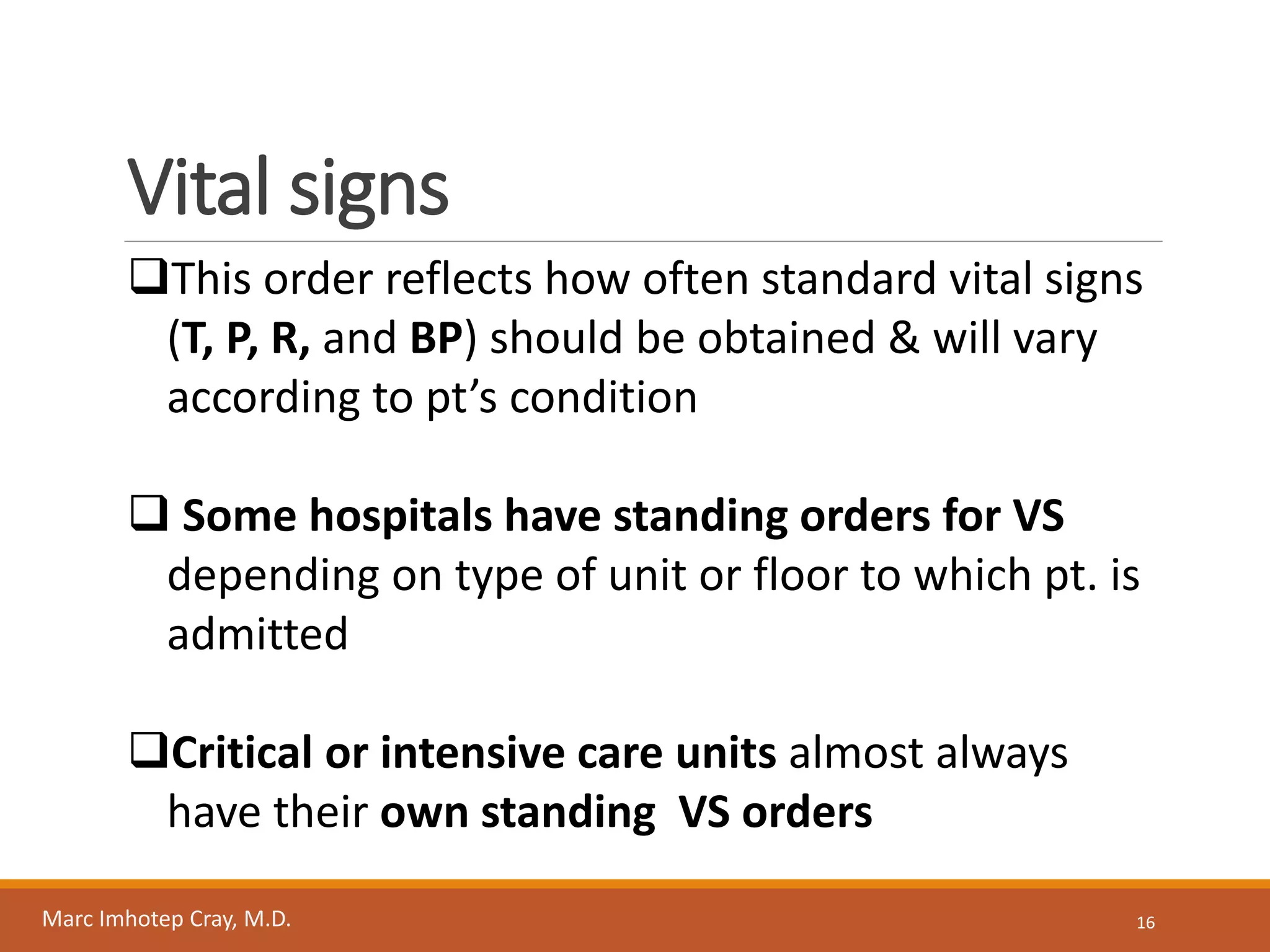 Admitting a Patient to the Hospital_Admit Orders | PDF