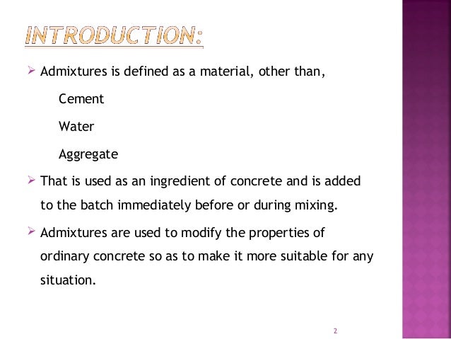 concrete admixtures ppt free download Ppt best admixtures in concrete powerpoint presentation id:7907336.