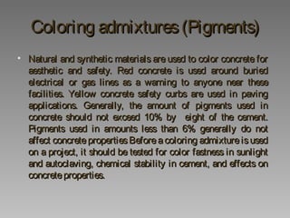 Concrete Admixtures | PPT