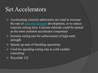 Admixtures | PPTX