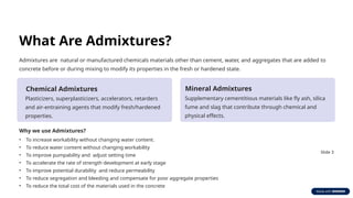 Comprehensive Guide to Concrete Admixtures and Pozzolanas for Enhanced ...