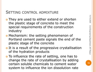 Admixtures in concrete concrete technology | PDF
