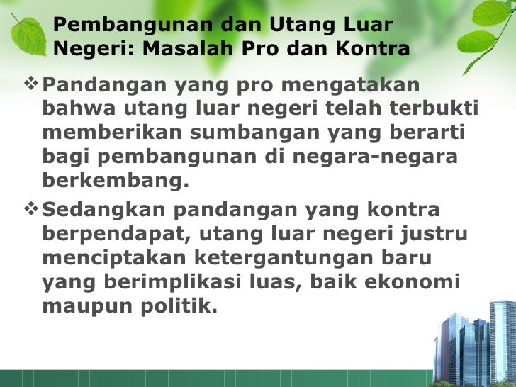Hutang Luar Negeri Adm Keuangan Negara
