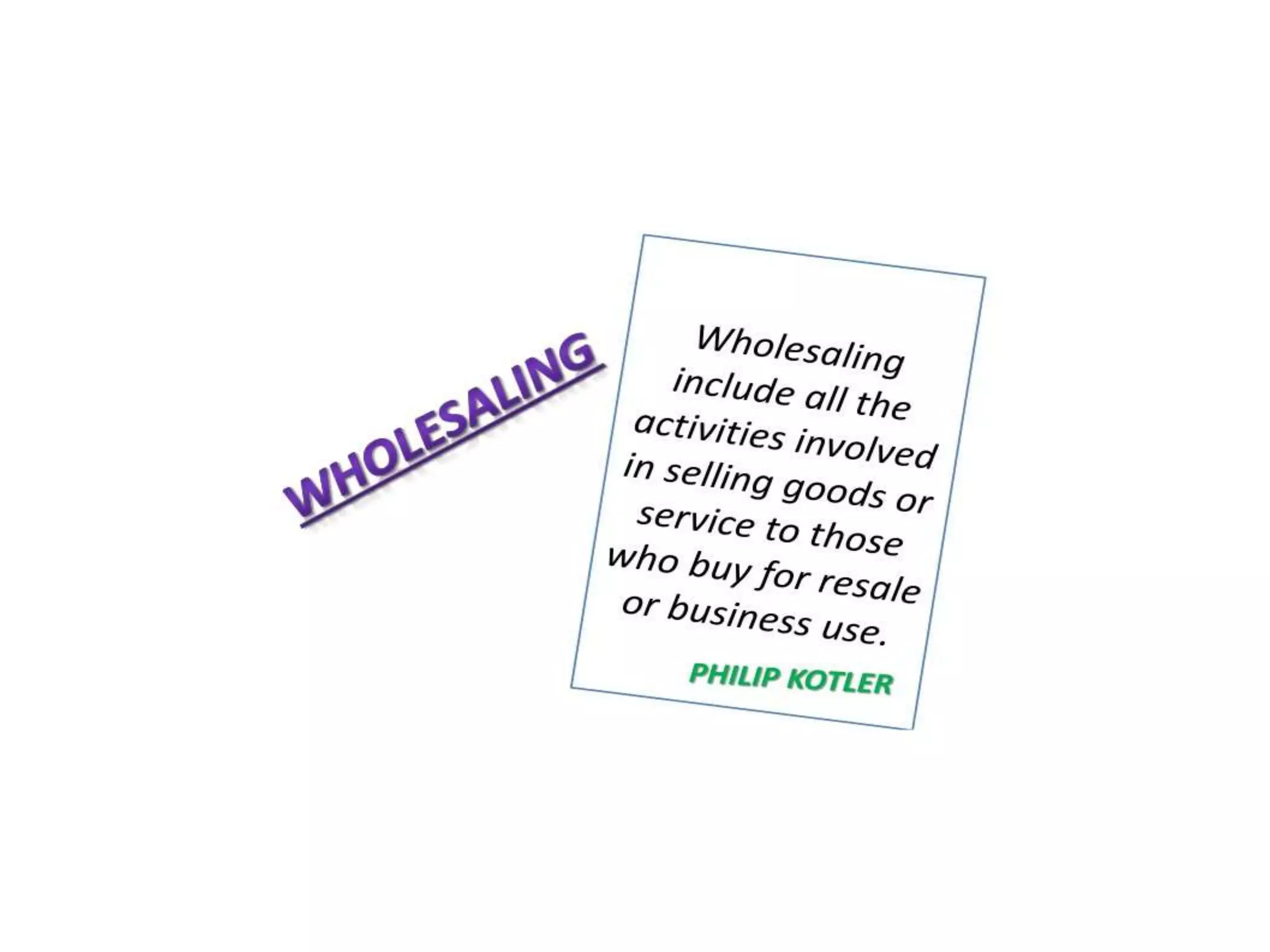 Channel distribution